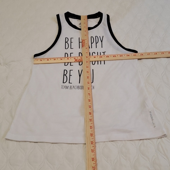 TEAM BEACHBODY COACH Tank Top White Black Size S - Picture 7 of 13